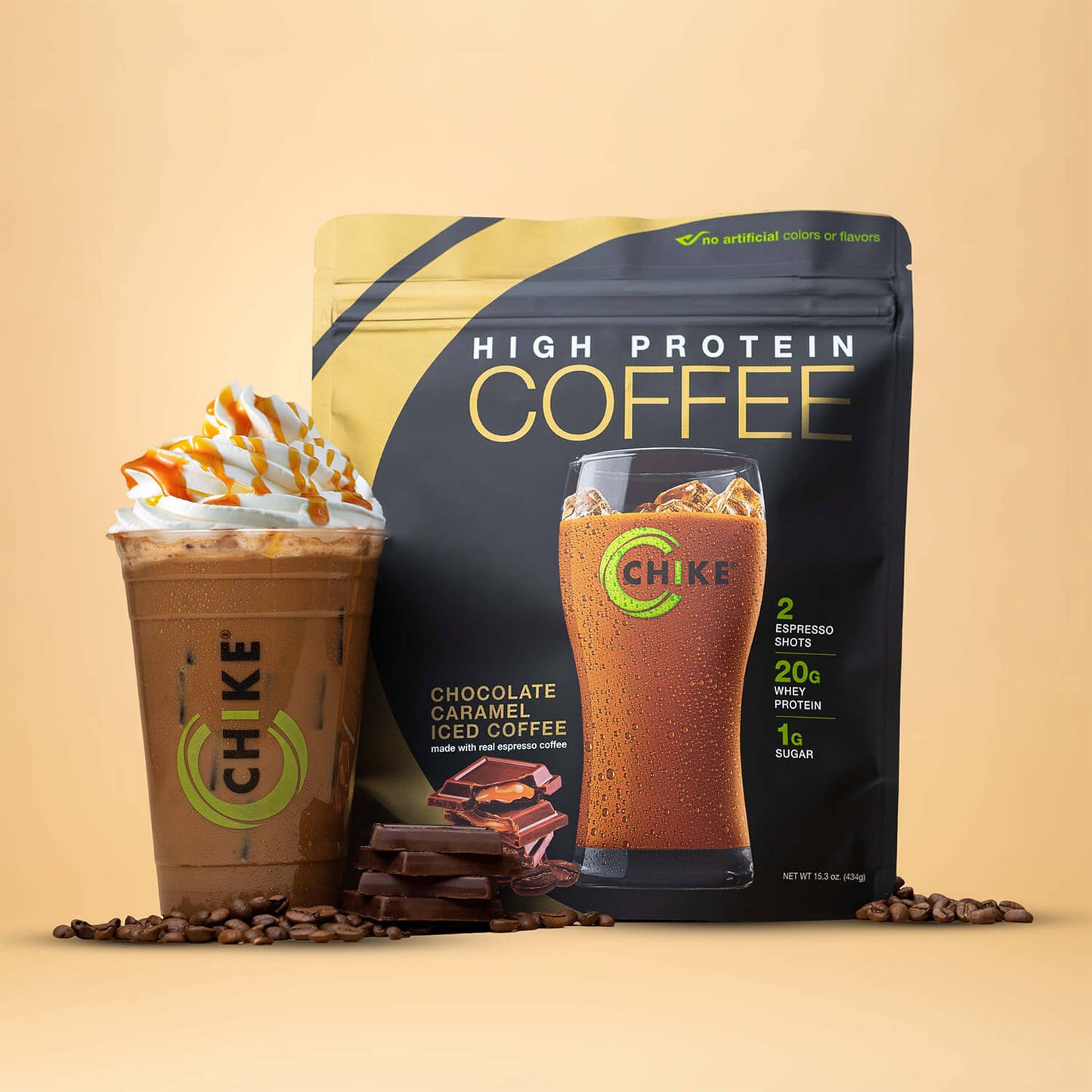 Chocolate Caramel High Protein Iced Coffee