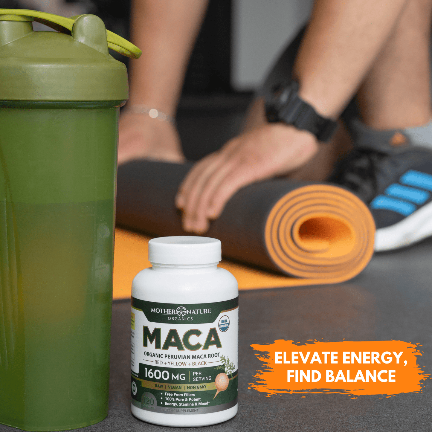 USDA Organic Maca Root Capsules by Mother Nature Organics