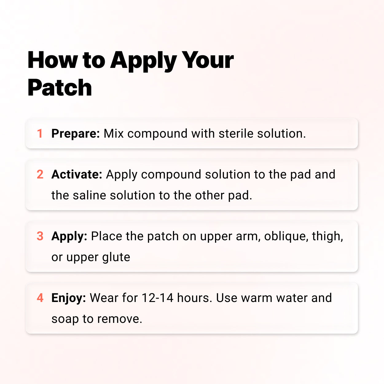 High Dose Glutathione Patches