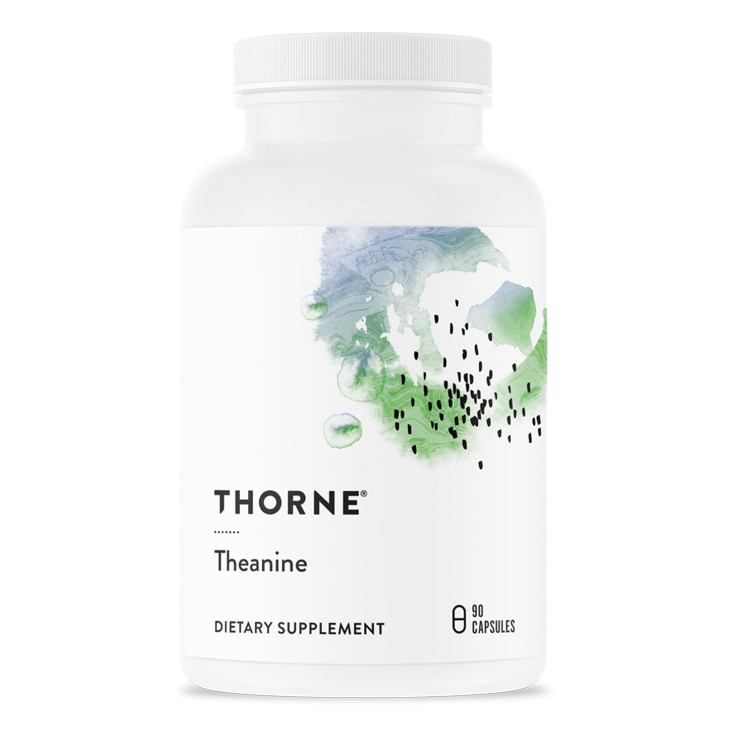 THORNE Theanine - 200Mg of L-Theanine - Support a Healthy Stress Response, Relaxation, and Focus - Increases Brain Alpha-Wave Production* - 90 Capsules
