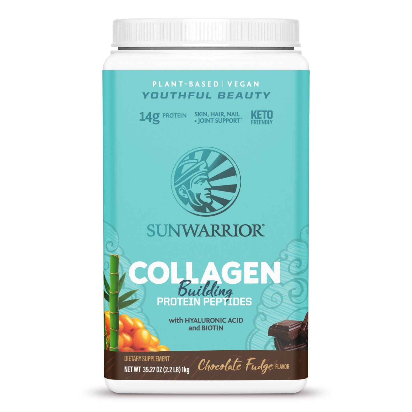Chocolate Fudge Collagen Building Protein Peptides by Sunwarrior