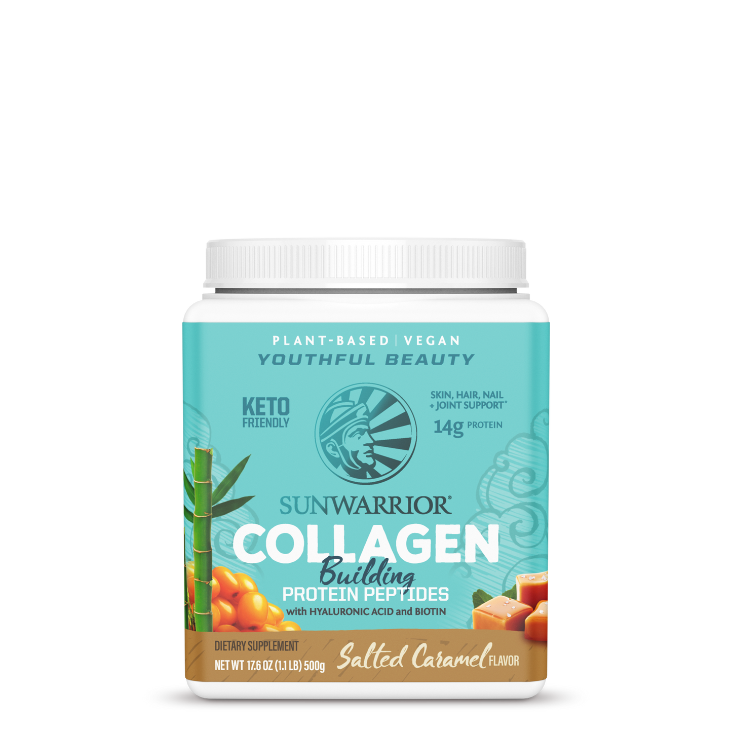 Salted Caramel Collagen Building Protein Peptides by Sunwarrior