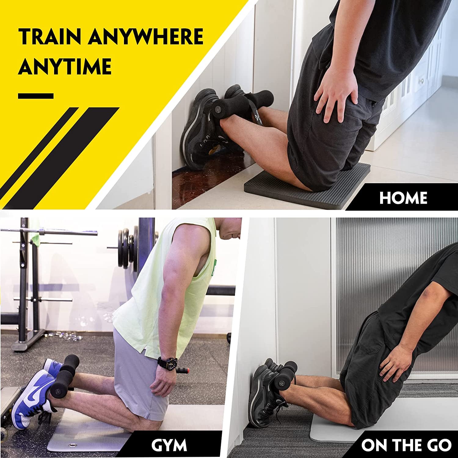 Nordic Hamstring Curl Strap 5 Second Setup  Home Fitness Equipment