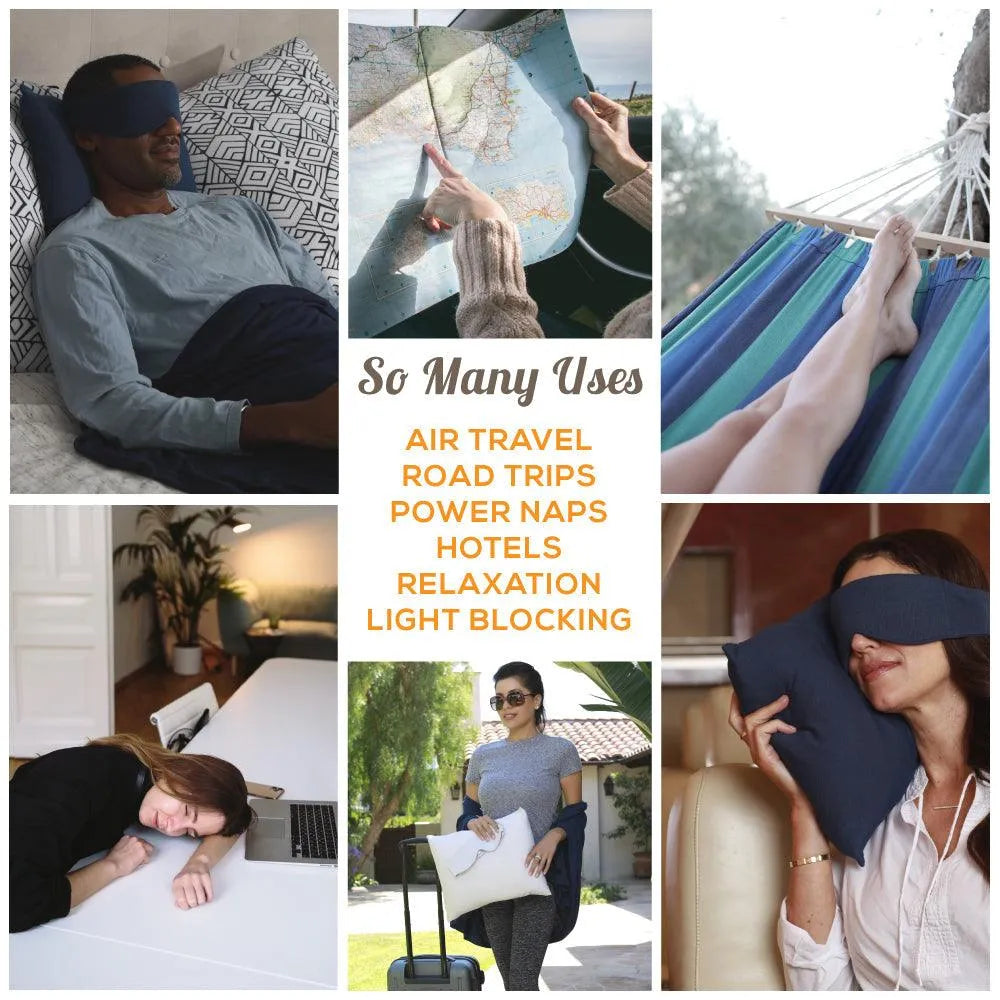 Escape Sleep Mask in Jet Black - HappyLuxe