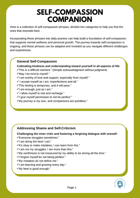 Dr Tracey Marks Self-Compassion Companion