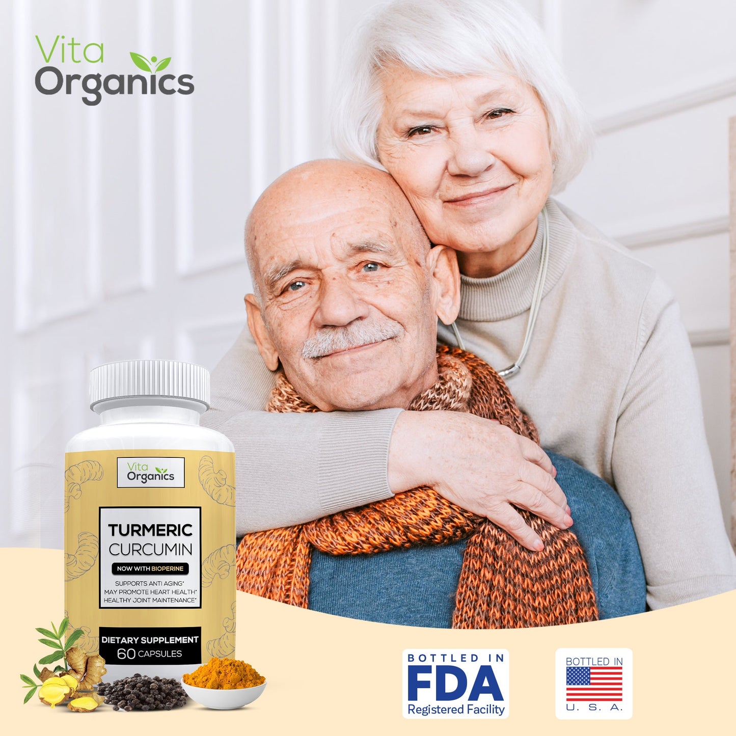 Turmeric Curcumin w/BioPerine by Vita Organics
