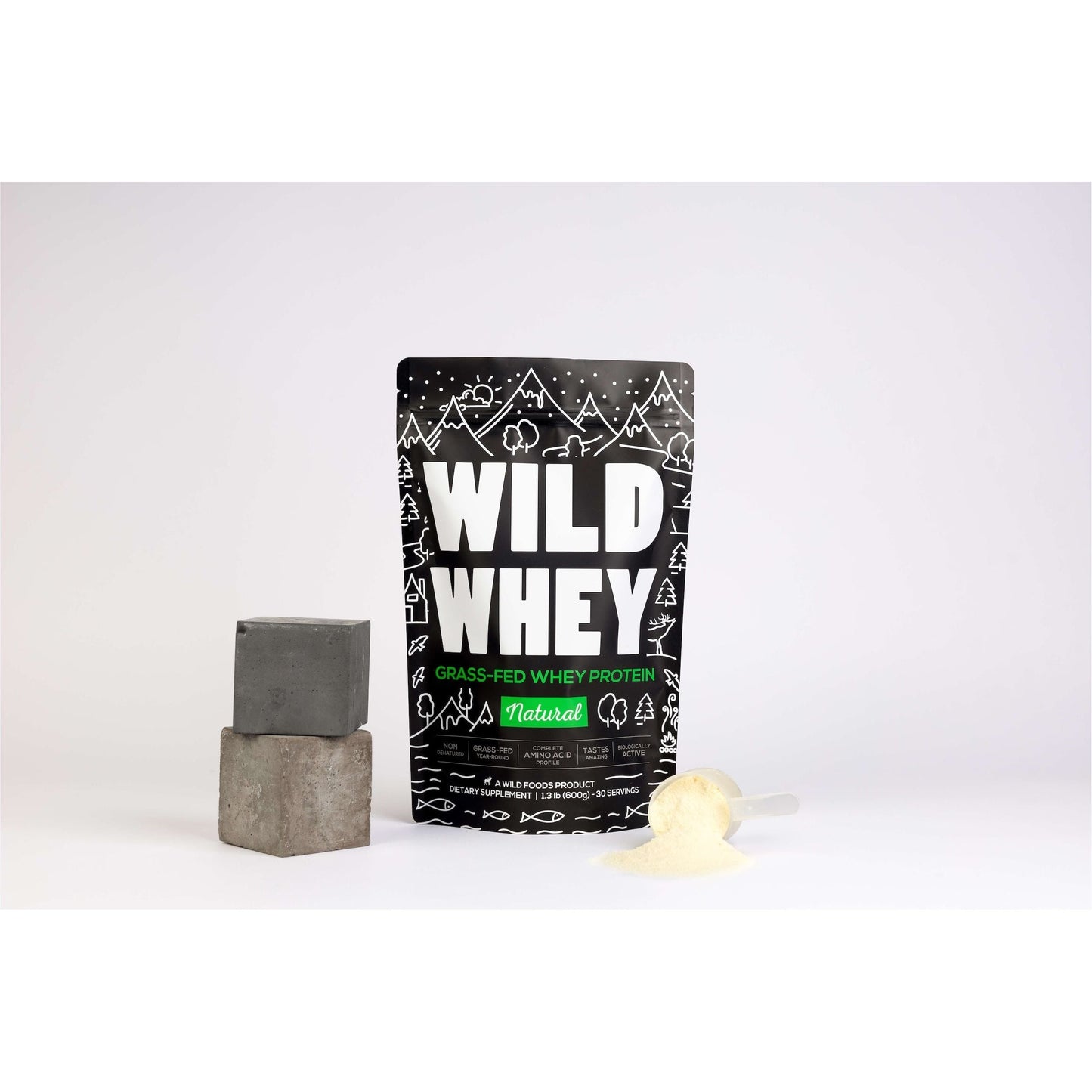 Cold Process Grass-Fed Whey Protein by Wild Foods