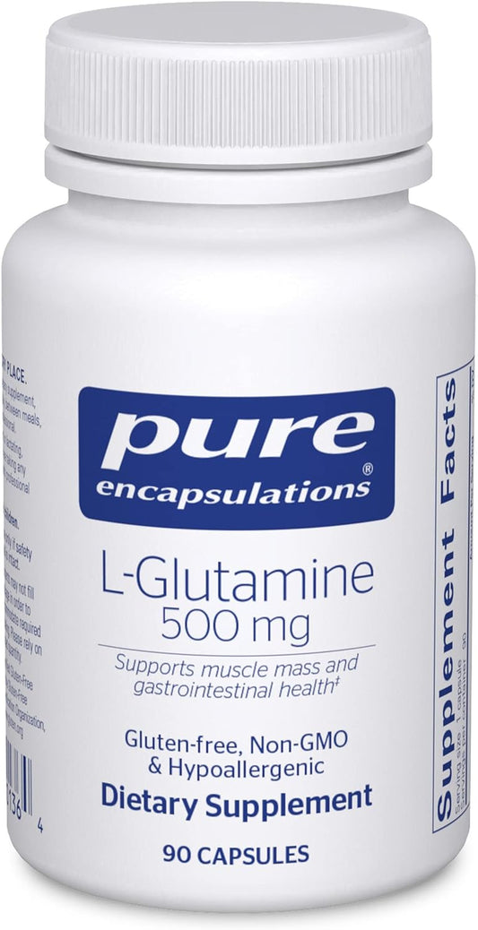 Pure Encapsulations L-Glutamine 500 Mg - 90 Capsules