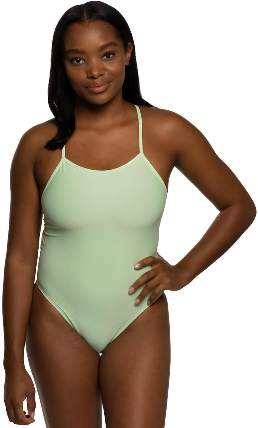 JOLYN Jackson 4 Tie Back Women'S Athletic One Piece Swimsuit