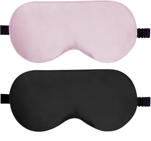 Beevines Sleep Mask, 2 Pack 100% Real Natural Pure Silk Eye Masks