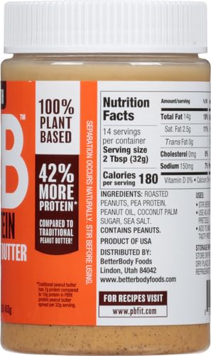 Pbfit Peanut Butter 16 Oz (Pack of 2)