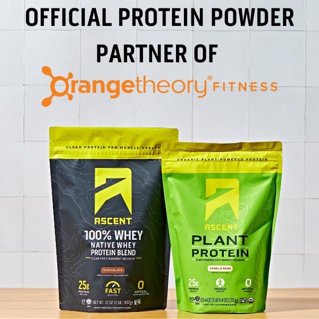 Ascent Plant Based Protein Powder - Non Dairy Vegan Protein