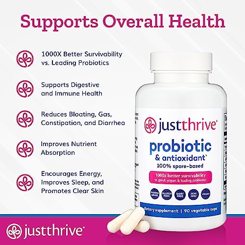 Just Thrive Probiotic & Antioxidant Supplement - 30 Caps