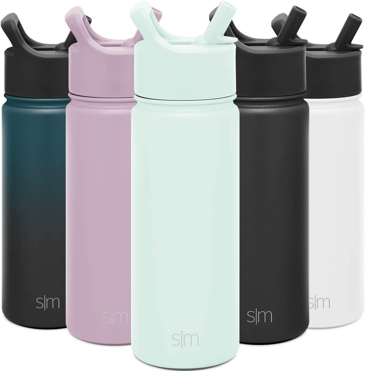 Simple Modern Water Bottle with Straw and Chug Lid 18-32oz Options