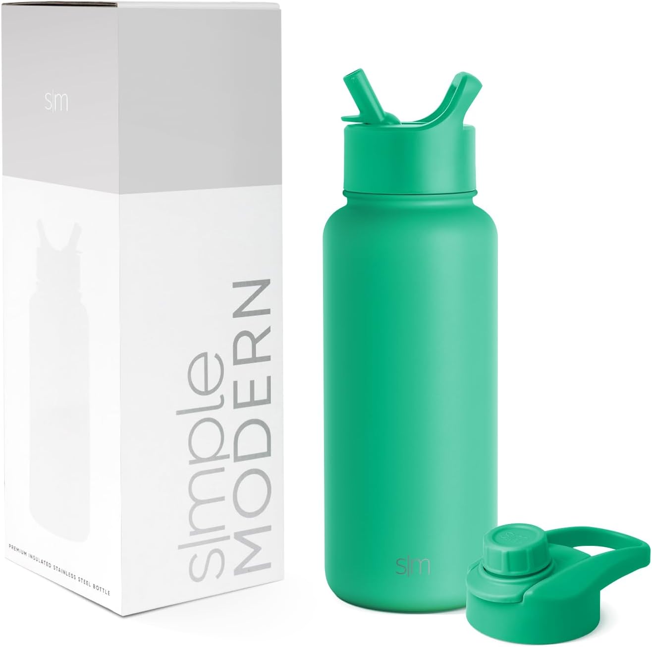 Simple Modern Water Bottle with Straw and Chug Lid 18-32oz Options