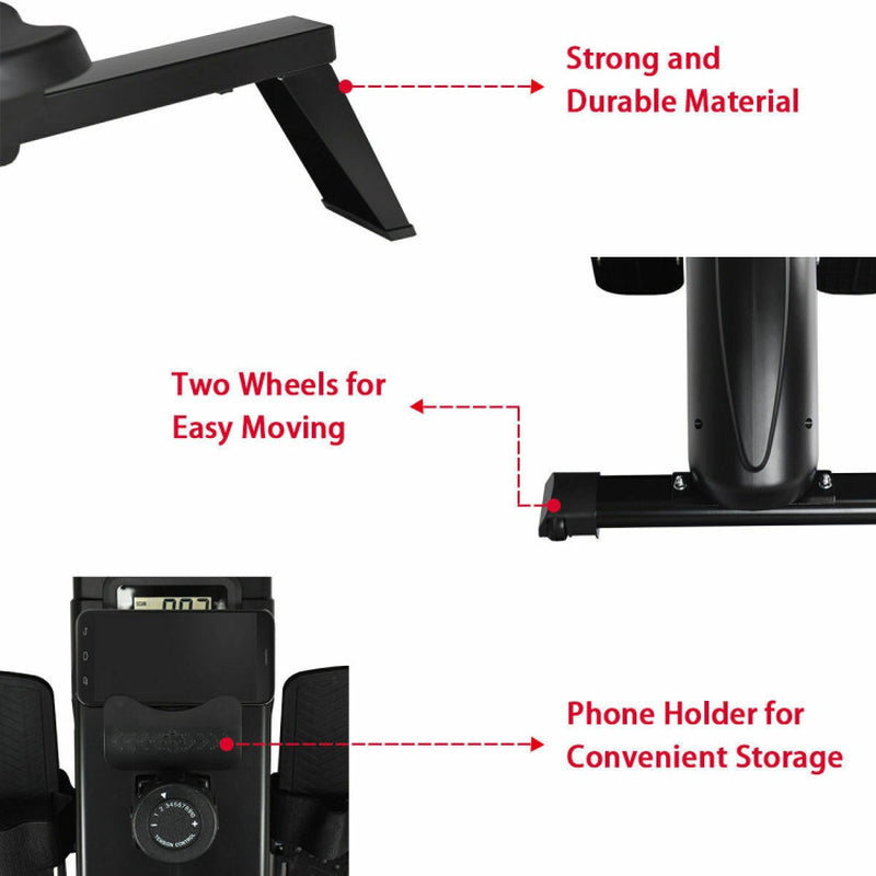 Foldable Magnetic Quiet Operated Fitness Rowing Machine 