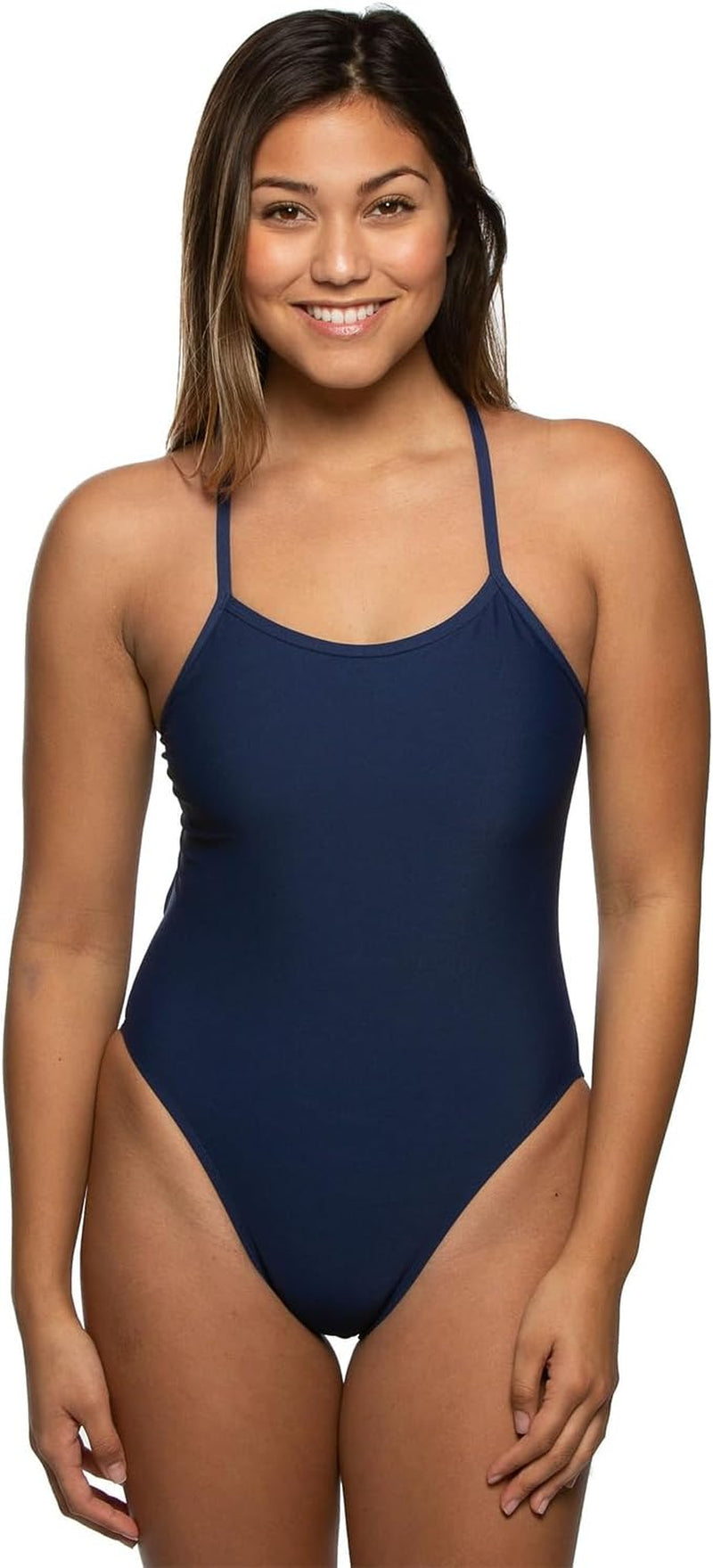 JOLYN Jackson 4 Tie Back Women'S Athletic One Piece Swimsuit