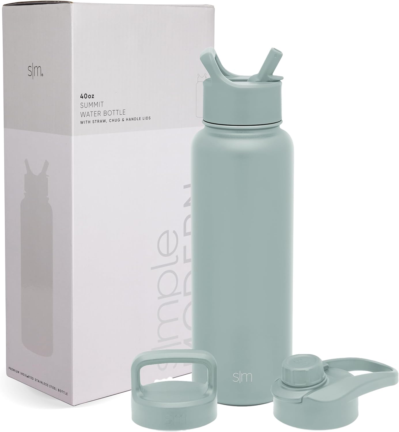 Simple Modern Water Bottle with Straw and Chug Lid 18-32oz Options