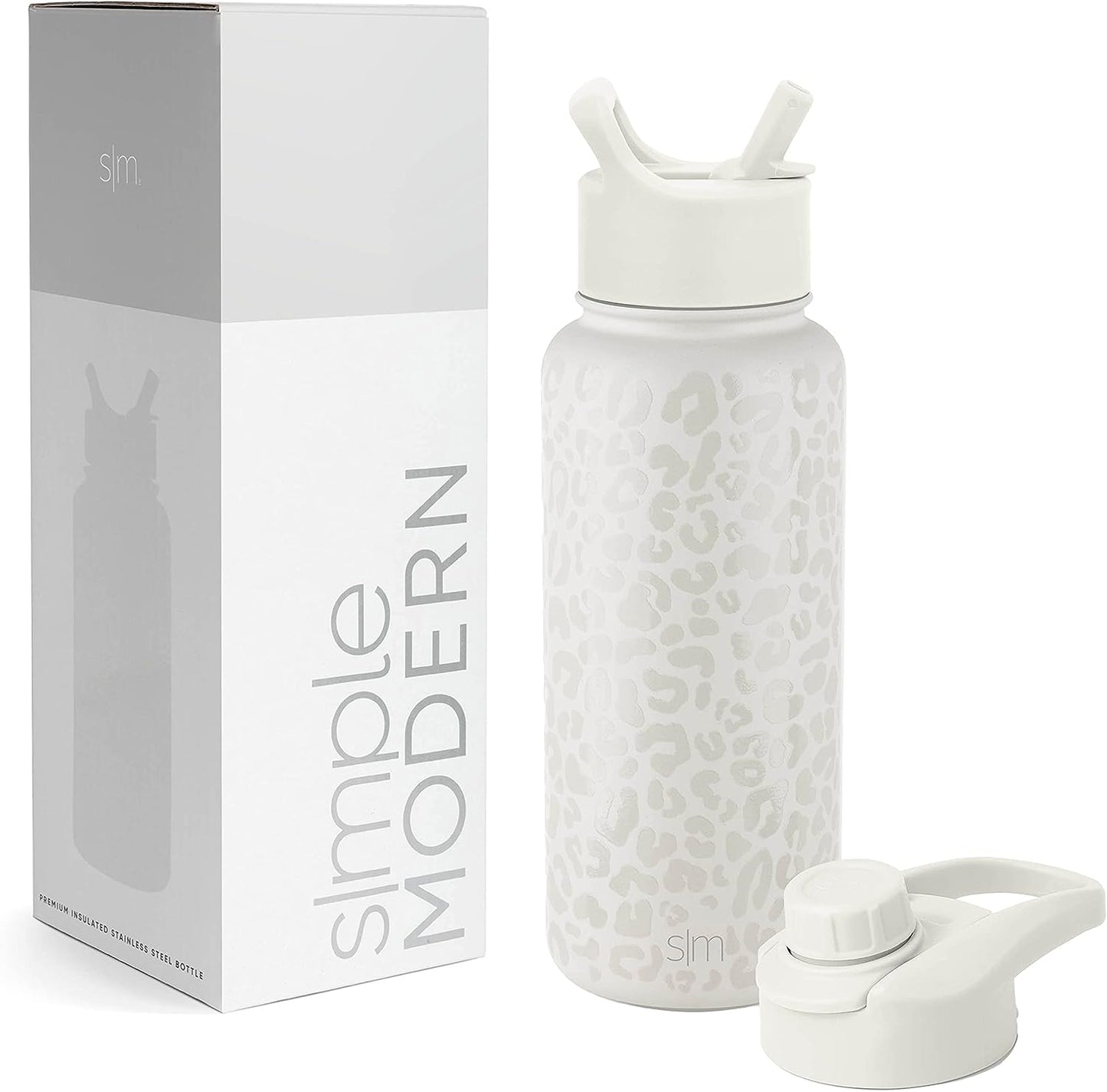 Simple Modern Water Bottle with Straw and Chug Lid 18-32oz Options