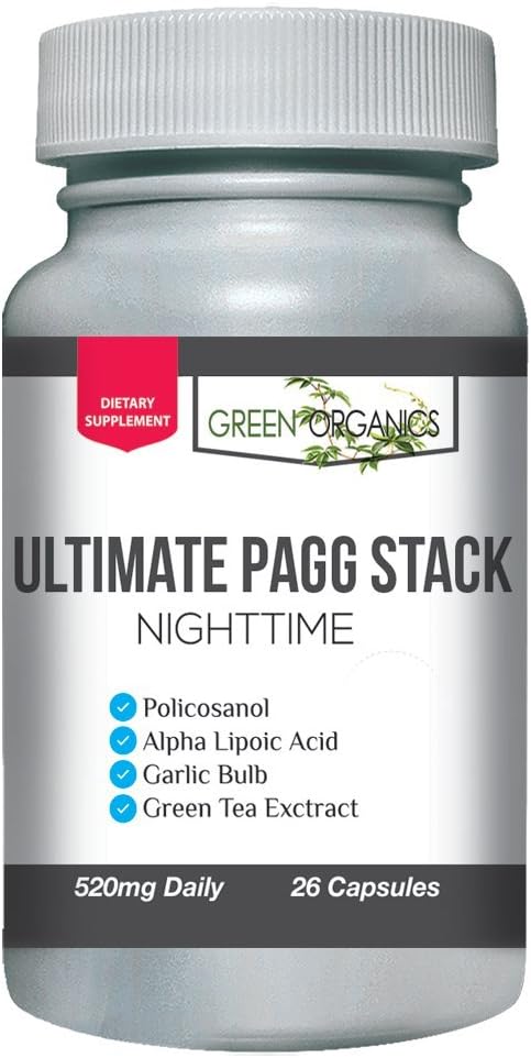 Ultimate PAGG Stack™  Policosanol, Alpha Lipoic Acid, Green Tea Flavanols, Garlic Extract