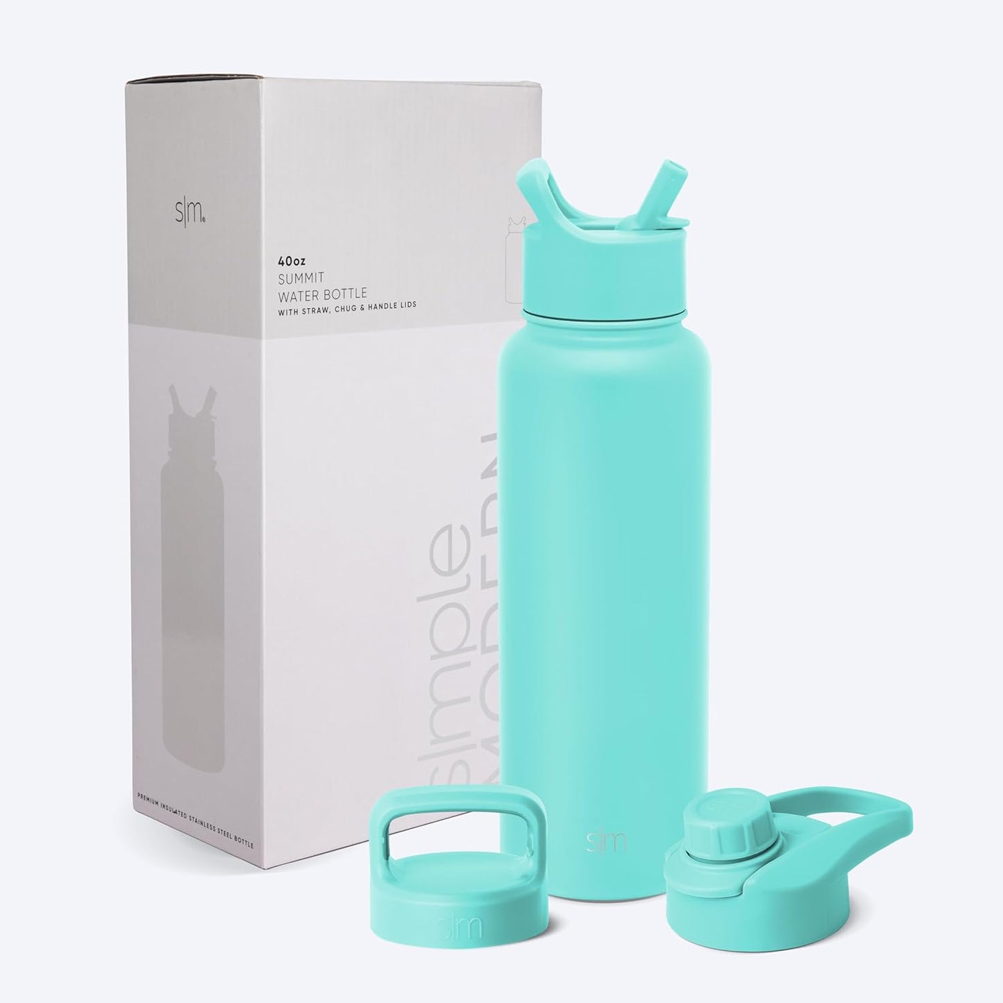 Simple Modern Water Bottle with Straw and Chug Lid 18-32oz Options