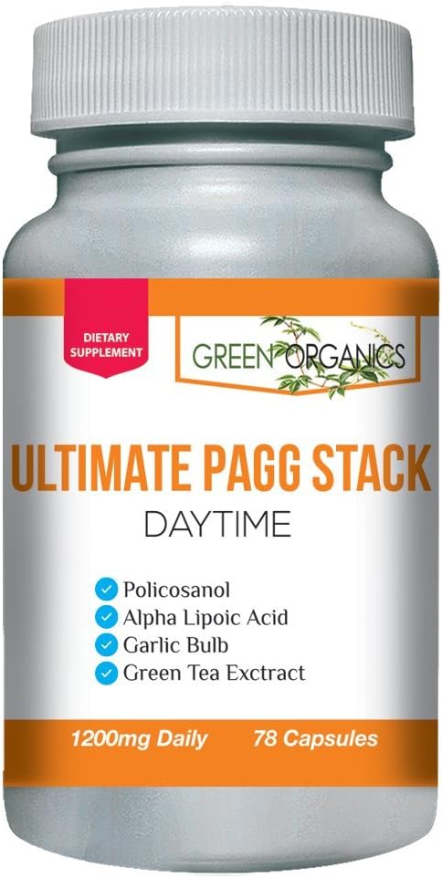 Ultimate PAGG Stack™  Policosanol, Alpha Lipoic Acid, Green Tea Flavanols, Garlic Extract