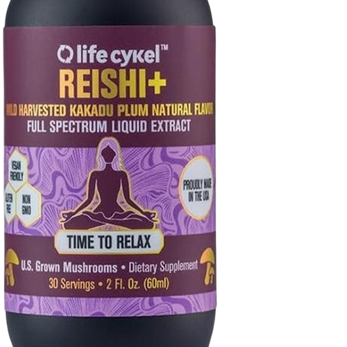 LIFE CYKEL Reishi Mushroom Extract 2Oz Sleep-Calm-Vitality