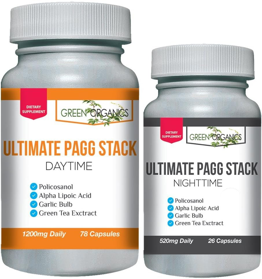 Ultimate PAGG Stack™  Policosanol, Alpha Lipoic Acid, Green Tea Flavanols, Garlic Extract