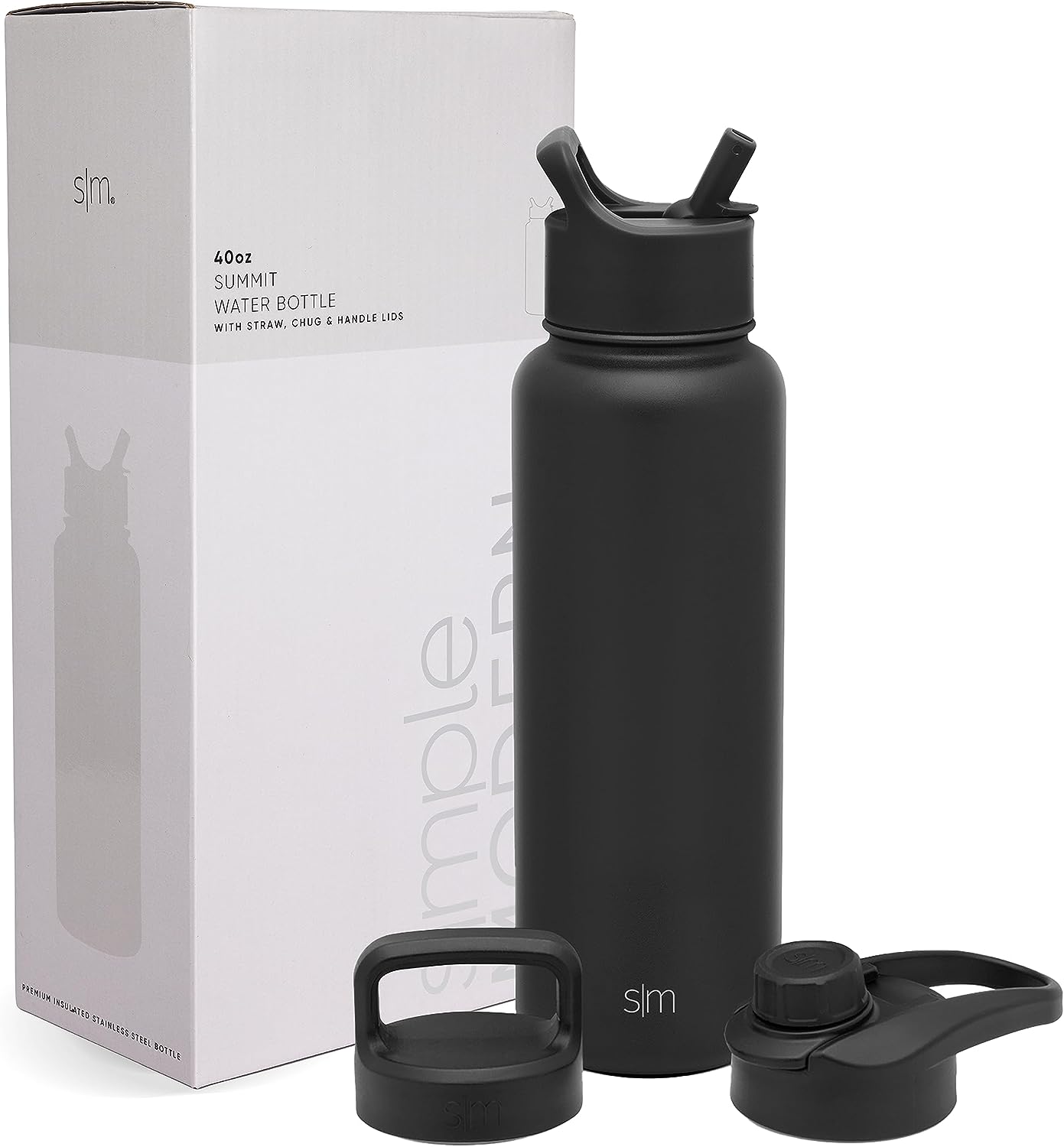 Simple Modern Water Bottle with Straw and Chug Lid 18-32oz Options