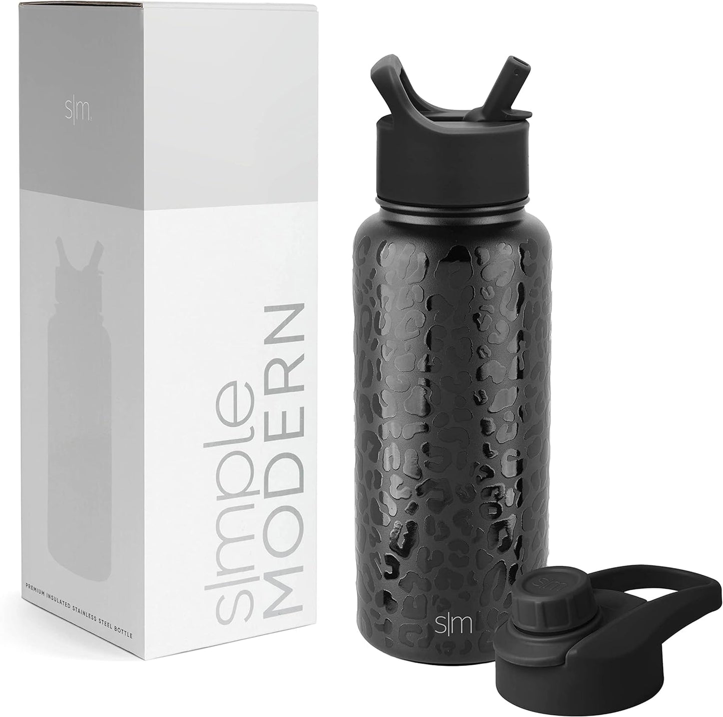 Simple Modern Water Bottle with Straw and Chug Lid 18-32oz Options