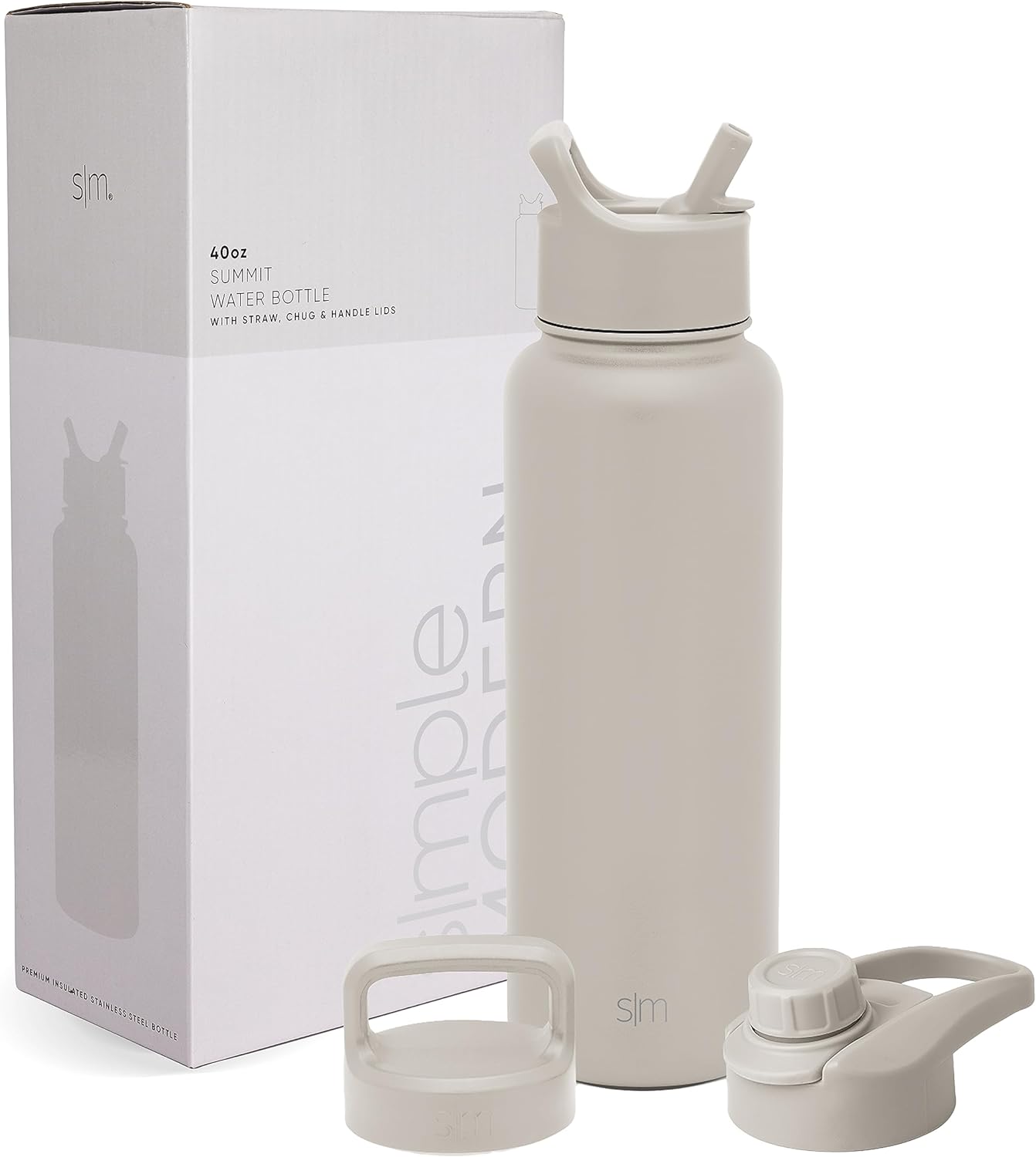 Simple Modern Water Bottle with Straw and Chug Lid 18-32oz Options