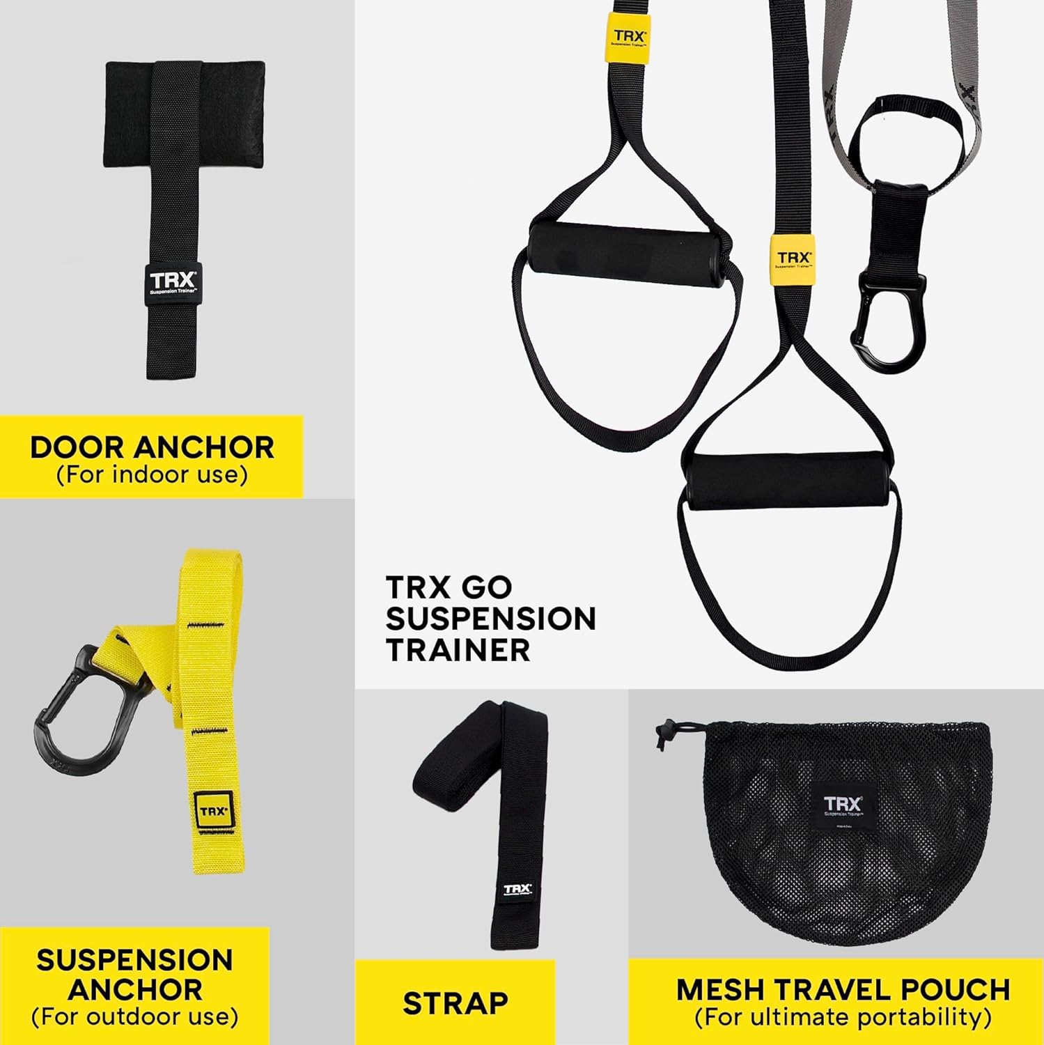 TRX GO Suspension Trainer System, Full-Body Workout for All Levels & Goals