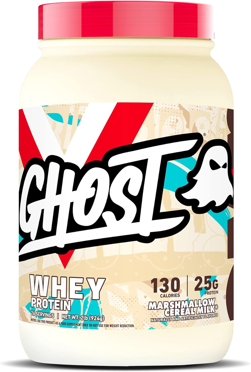 GHOST Whey Protein Powder 2LB Tub, 25G of Protein Various Flavors