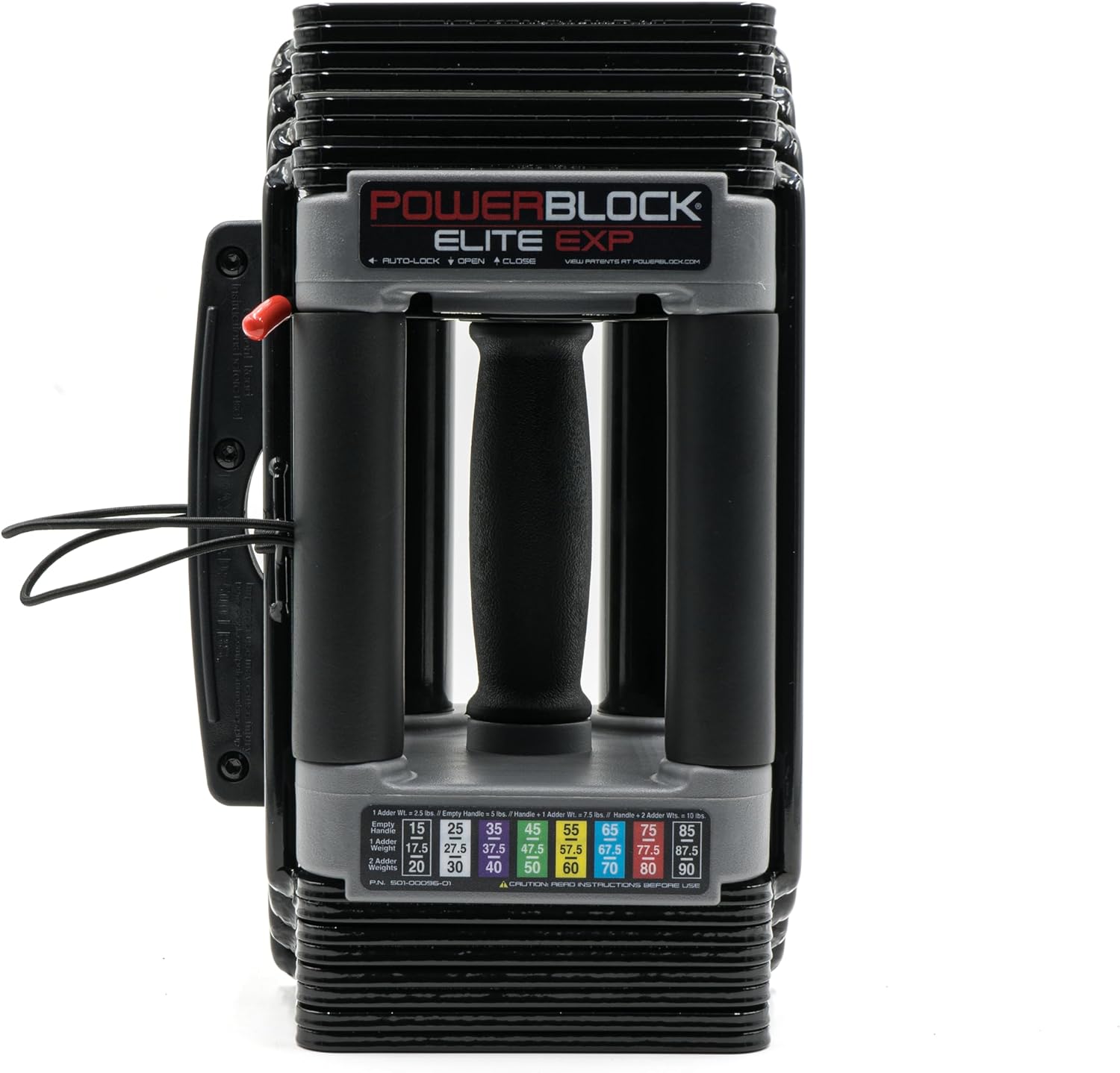 Powerblock Elite EXP Adjustable Dumbbells, 1Pair , Stage 1, 5-50 Lb.