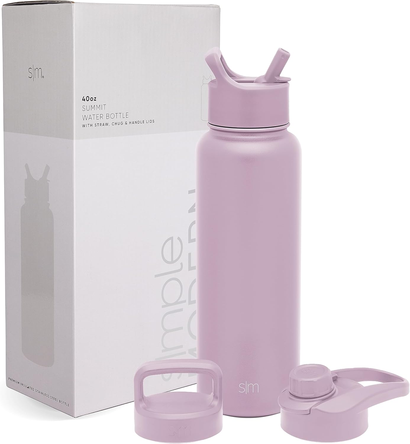 Simple Modern Water Bottle with Straw and Chug Lid 18-32oz Options