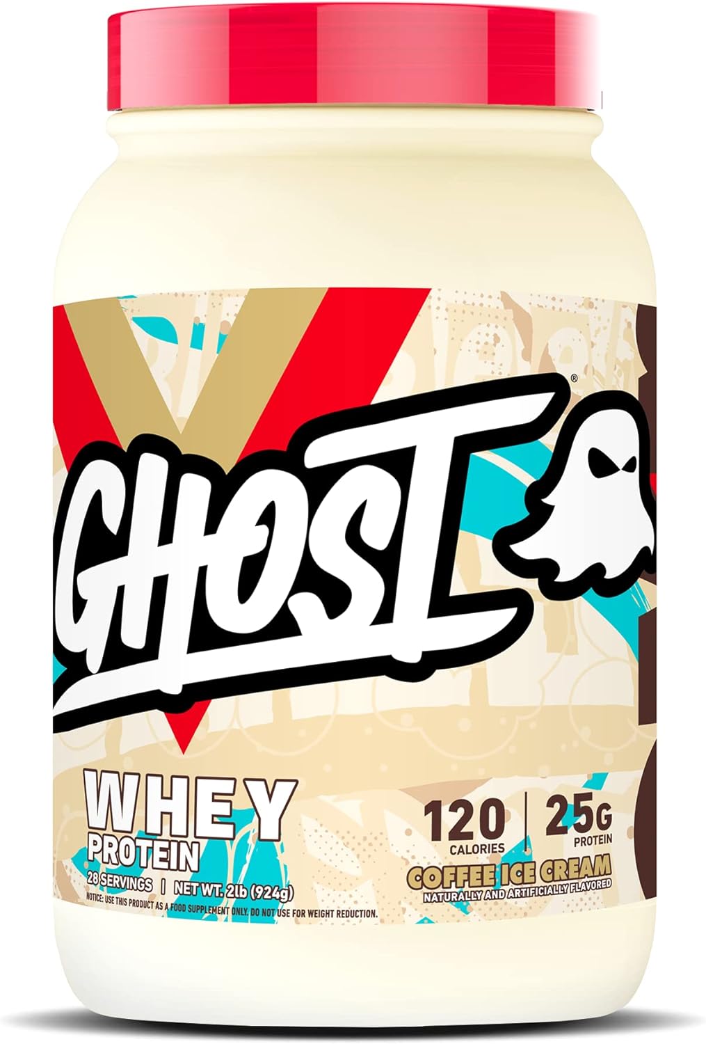 GHOST Whey Protein Powder 2LB Tub, 25G of Protein Various Flavors