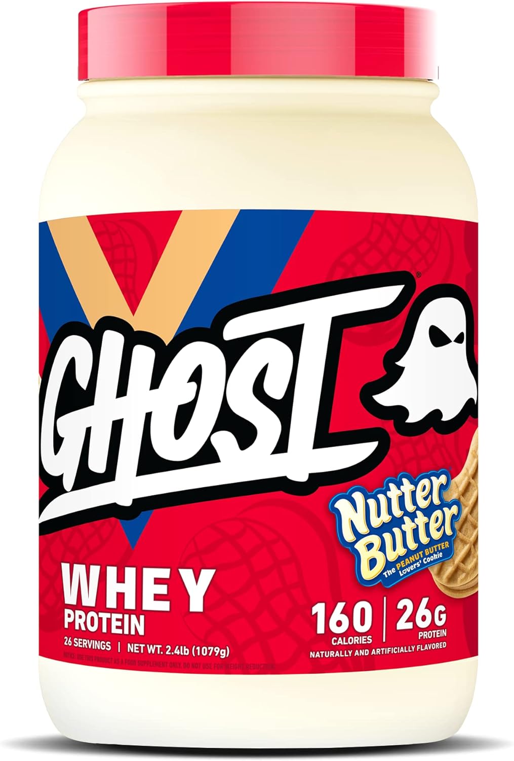 GHOST Whey Protein Powder 2LB Tub, 25G of Protein Various Flavors