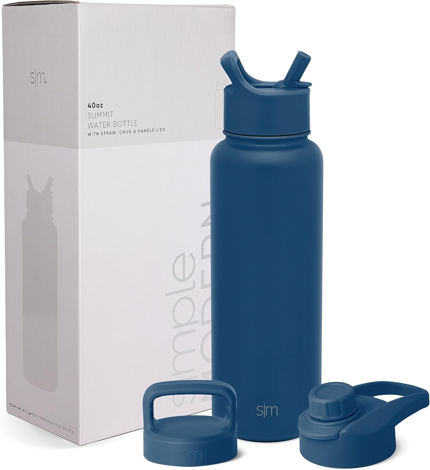 Simple Modern Water Bottle with Straw and Chug Lid 18-32oz Options