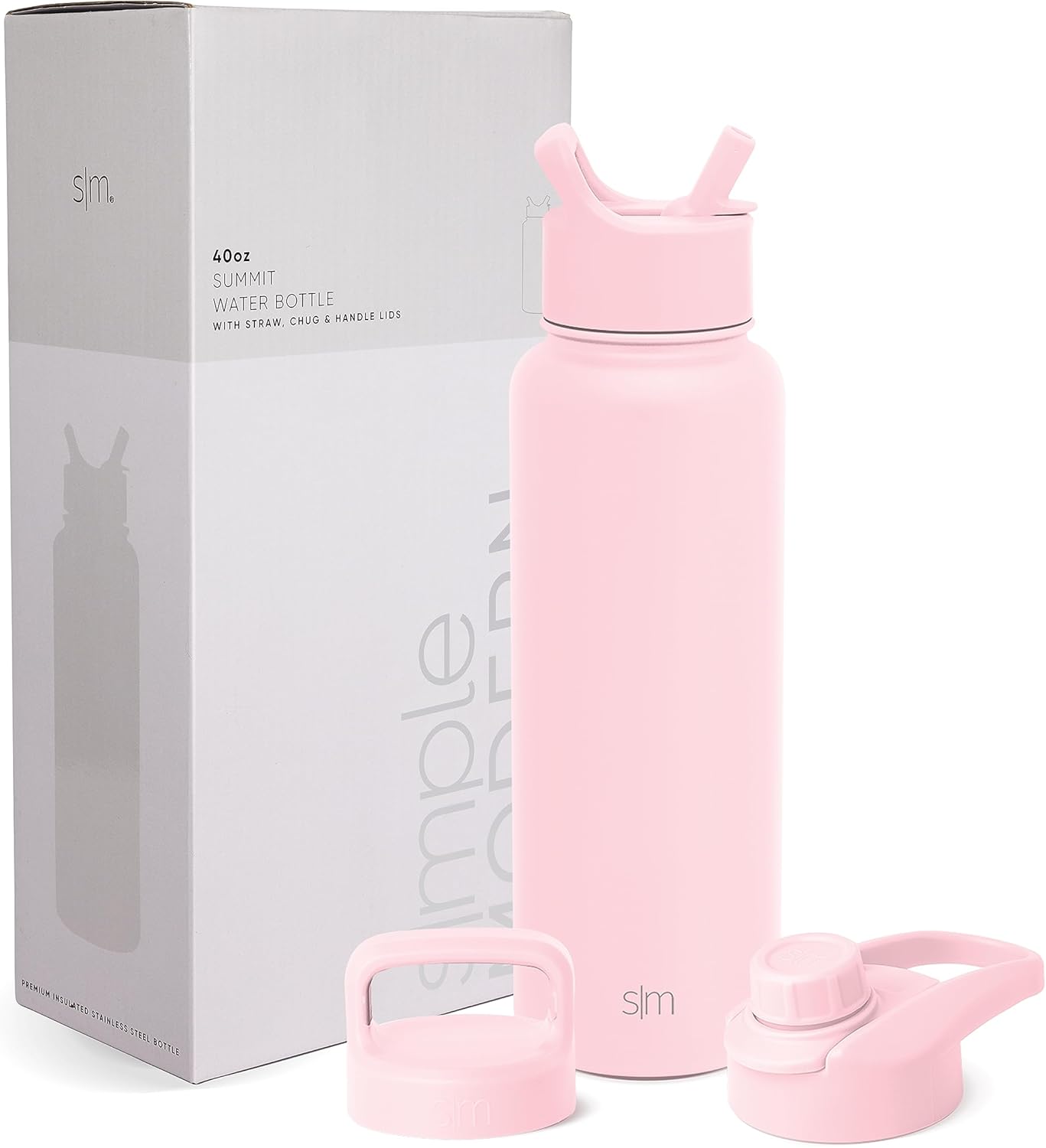 Simple Modern Water Bottle with Straw and Chug Lid 18-32oz Options