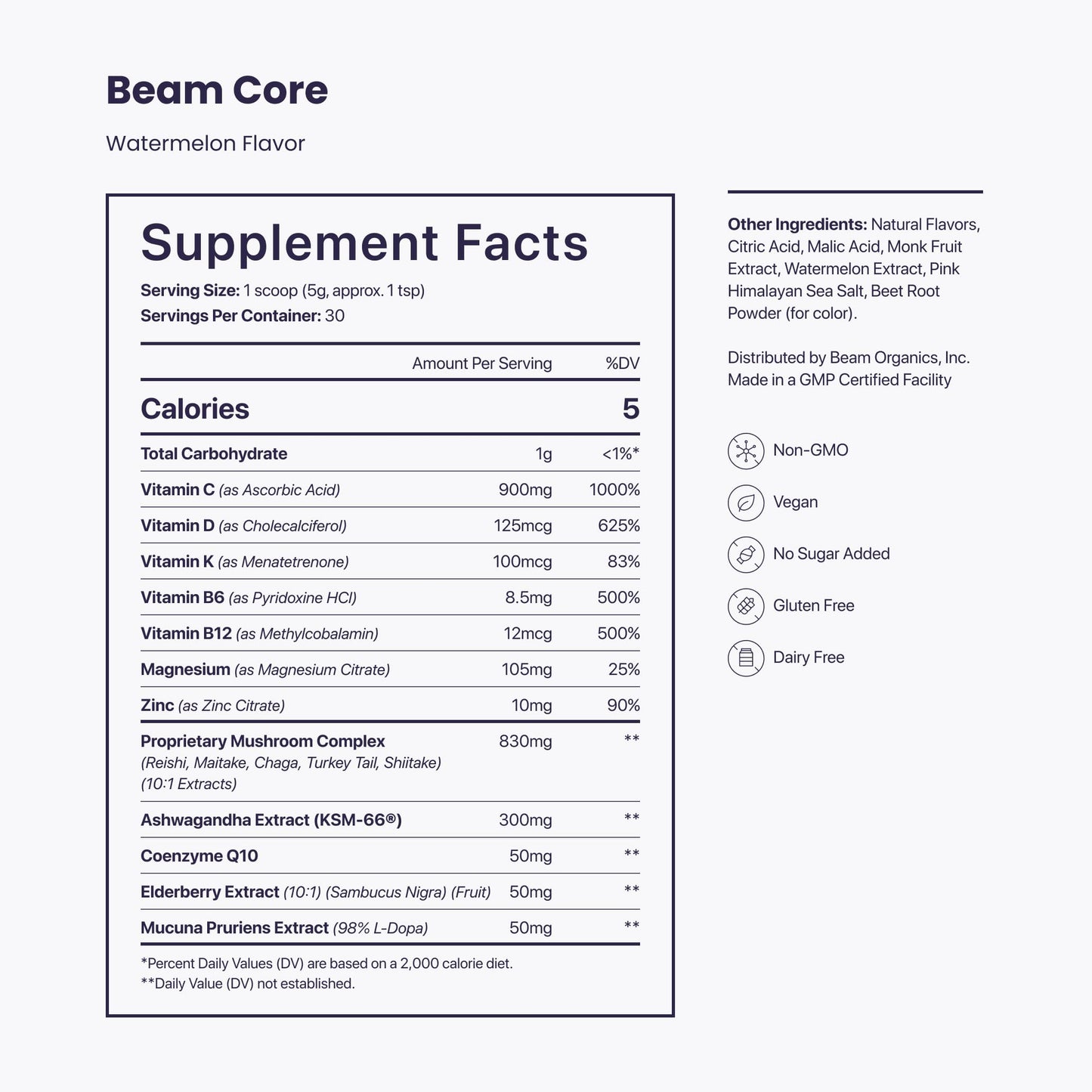 Beam Core Immune Support Citrus Drink