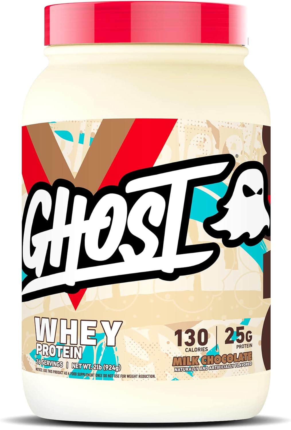 GHOST Whey Protein Powder 2LB Tub, 25G of Protein Various Flavors