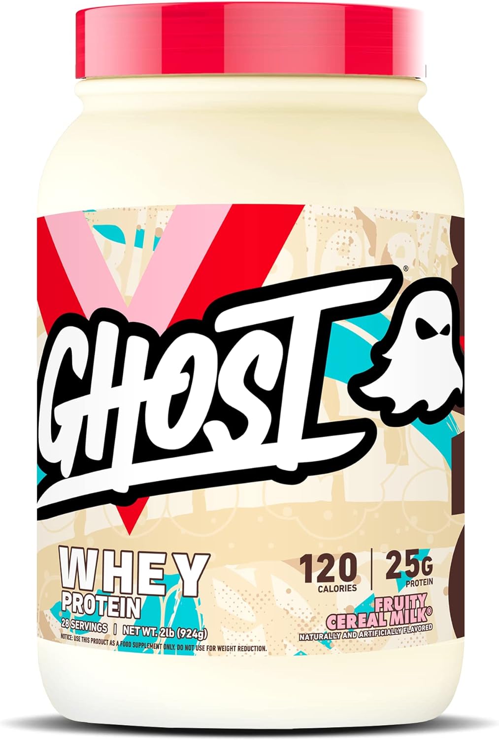 GHOST Whey Protein Powder 2LB Tub, 25G of Protein Various Flavors