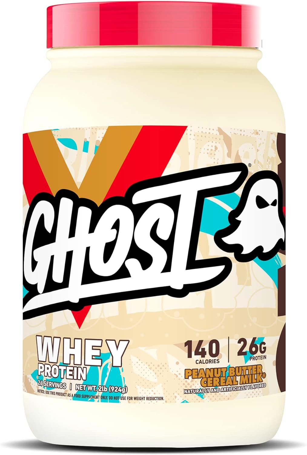 GHOST Whey Protein Powder 2LB Tub, 25G of Protein Various Flavors