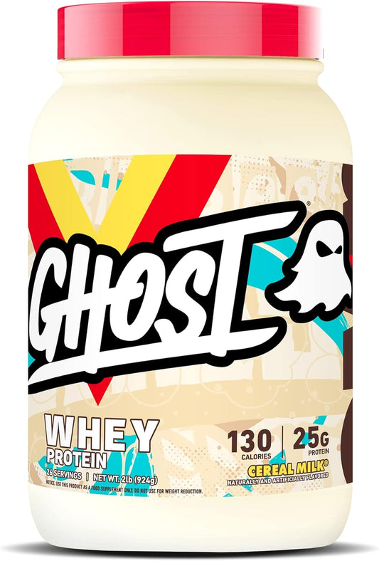 GHOST Whey Protein Powder 2LB Tub, 25G of Protein Various Flavors