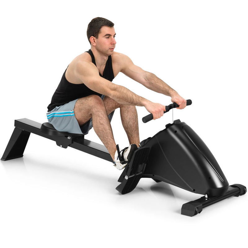 Foldable Magnetic Quiet Operated Fitness Rowing Machine 