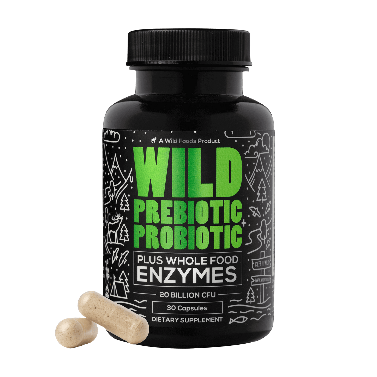 Prebiotics Probiotics & Digestive Enzymes - 20 Billion CFU