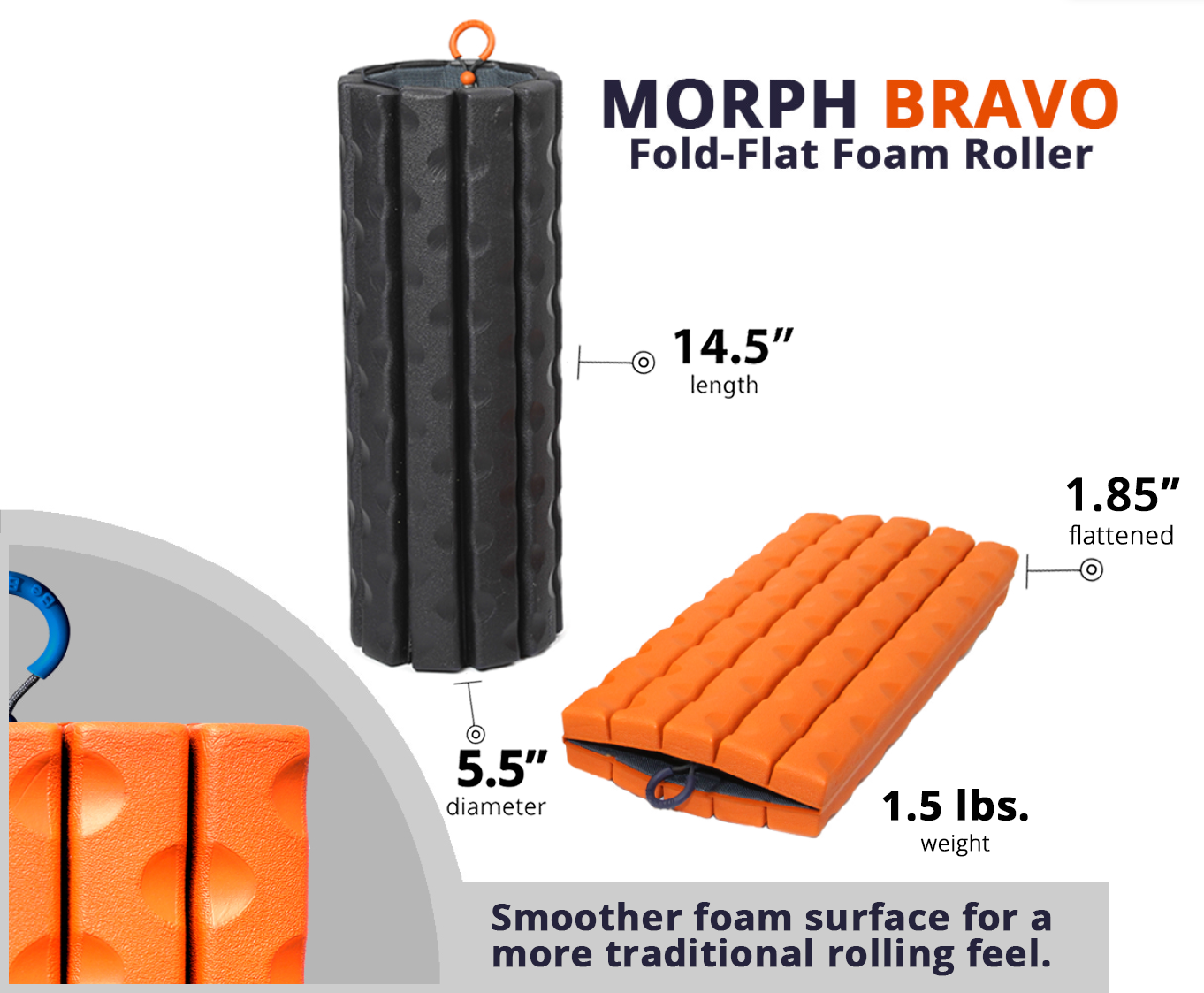 Morph - Collapsible Foam Roller by Brazyn Life