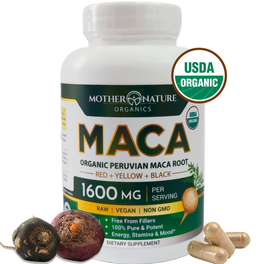 USDA Organic Maca Root Capsules by Mother Nature Organics