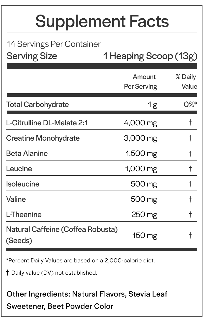 Medium Stim Pre-Workout - Strawberry Lemonade