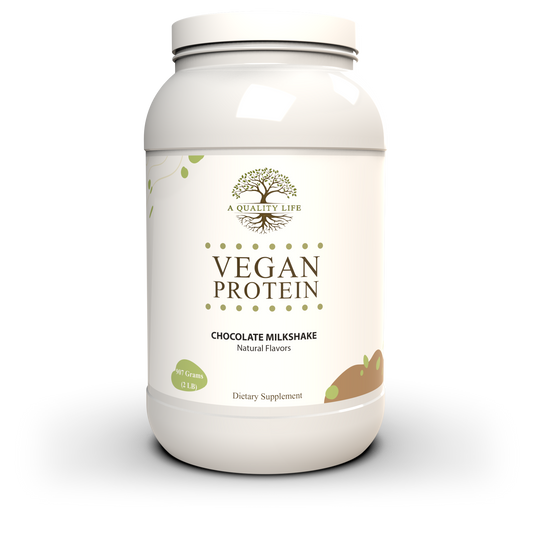 Vegan Protein Chocolate Milkshake by A Quality Life Nutrition